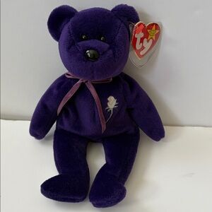 “Princess” retired beanie baby.  1997.  Rare, hard to find. Excellent condition